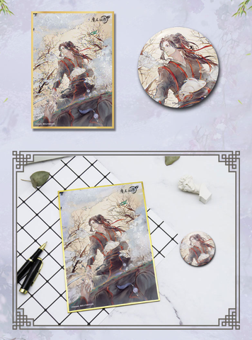 Shikishi Ma đạo tổ sư tặng 1 huy hiệu - mẫu 1 - HÃNG CHÍNH HÃNG