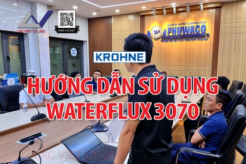 Hướng dẫn sử dụng đồng hồ đo nước điện từ Krohne tại công ty cấp nước Phú Hòa Tân