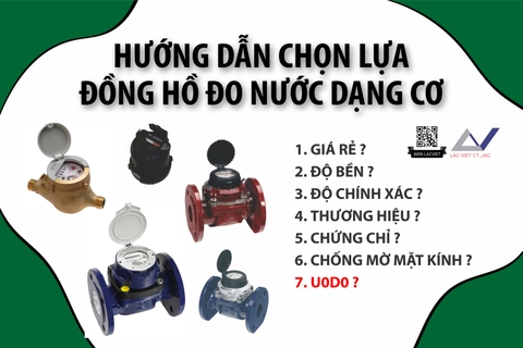 Hướng dẫn chọn Đồng hồ đo nước dạng cơ