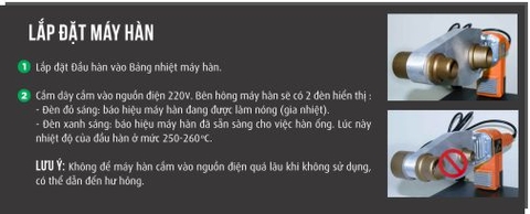 Lắp đặt máy hàn nhiệt PPr