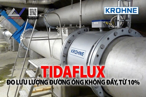 TIDAFLUX: Đo lưu lượng đường ống không đầy, từ 10%