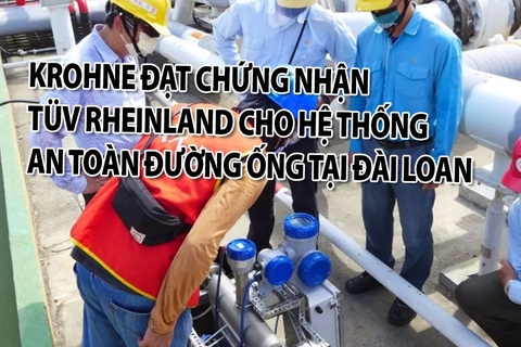 TÜV Rheinland Chứng Nhận Hệ Thống An Toàn Đường Ống Của KROHNE tại Đài Loan, Hình: Krohne