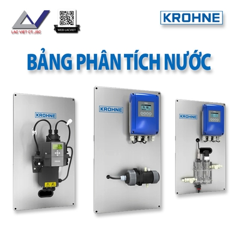 Bảng phân tích nước (Water analysis panel) | Krohne