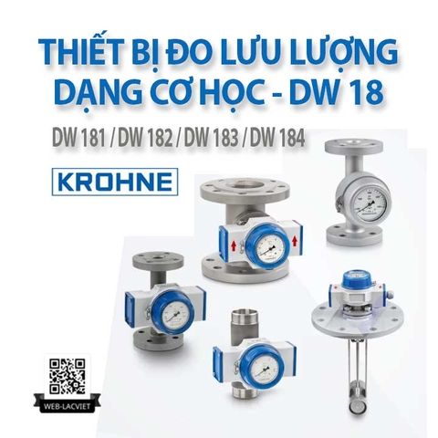 Trọn bộ dòng Thiết bị đo lưu lượng dạng cơ học DW 18 Krohne