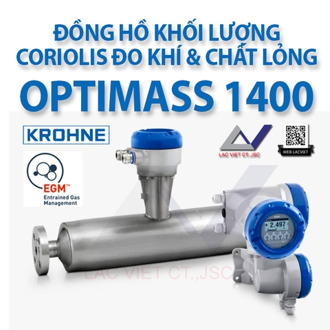 OPTIMASS 1400 Đồng hồ khối lượng Coriolis ứng dụng phổ quát