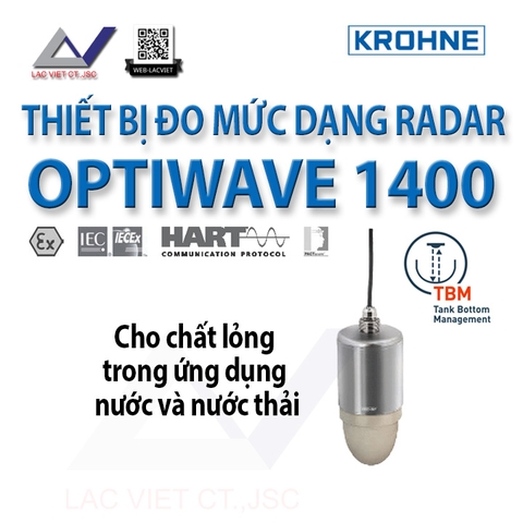 OPTIWAVE 1400 thiết bị đo mức dạng radar cho chất lỏng trong ứng dụng nước và nước thải