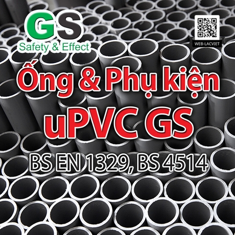 Ống và phụ kiện uPVC nhãn hiệu GS