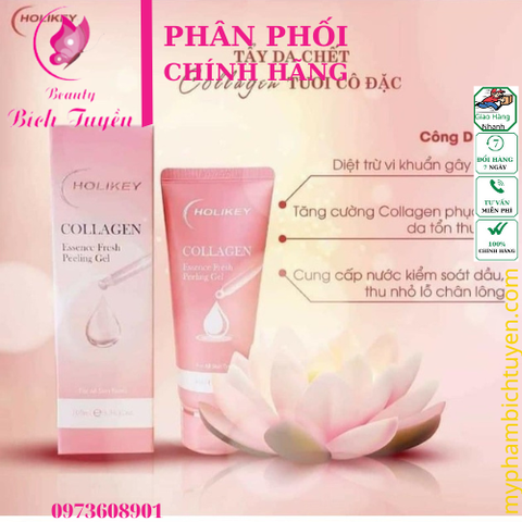 Tẩy Tế Bào Chết Holikey Colagen Tươi. HOLIKEY COLLAGEN ESSENCE FRESH PEELING GEL