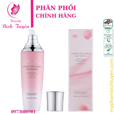 HOLIKEY ULTRA COLLAGEN Skin Water Nước Thần Nâng Cơ - Se Khít Lỗ Chân Lông Tinh Chất Collagen Tươi