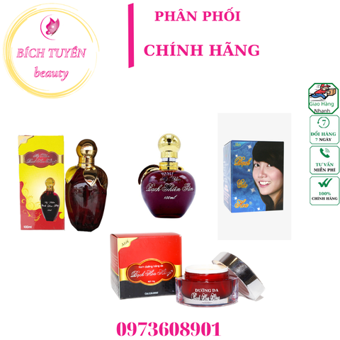 Combo Dưỡng Trắng Da Bạch Hoa Hồng Cao Cấp