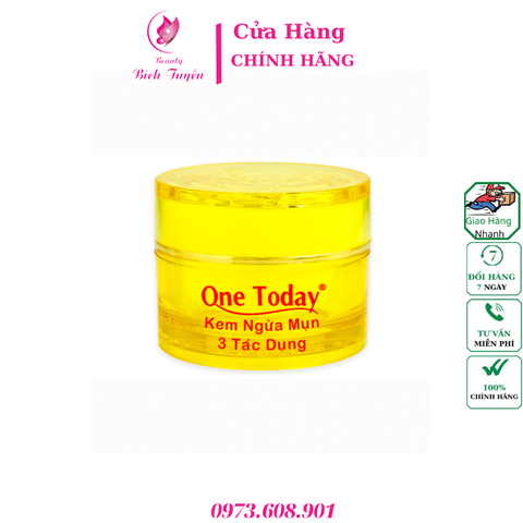 KEM NGỪA MỤN 3 TÁC DỤNG  ONE TODAY 8g