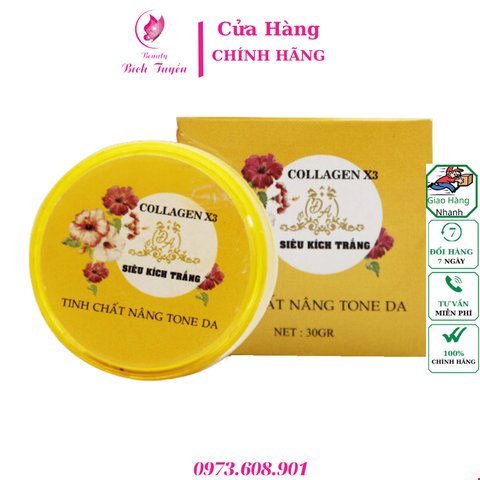 Kem Body Siêu Kích Trắng Collagen x3