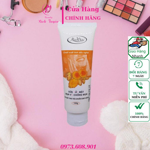 Sữa Rửa Mặt Mụn Và Chống Mụn Miss White Tigon 100g