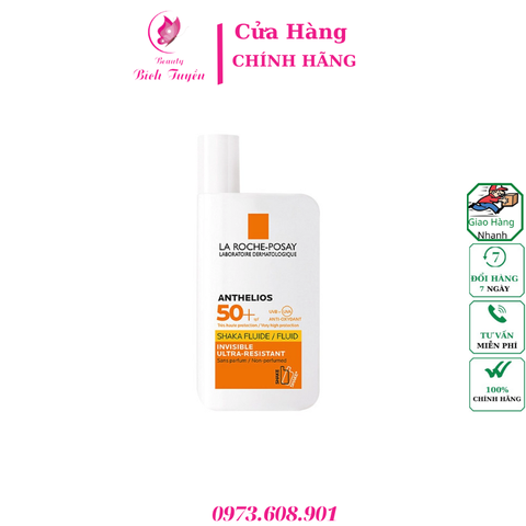 SỮA CHỐNG NẮNG LAROCHEPOSAY MỎNG NHẸ LÂU TRÔI GIÚP BẢO VỆ DA TỐI ƯU KHỎI TIA UVA DÀI ANTHELIOS UVMUNE 400 INVISIBLE FLUIDS