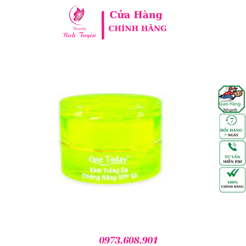 KEM TRẮNG DA, CHỐNG NẮNG SPF50 CAO CẤP  ONE TODAY (VIP) 15g