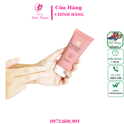 Kem nền kim cương Wskin Crystal Glow BB Cream SPF36+ PA++