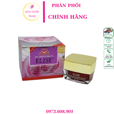 ELISE kem mụn trắng da chống nắng lão hóa da 4 in1  20 g