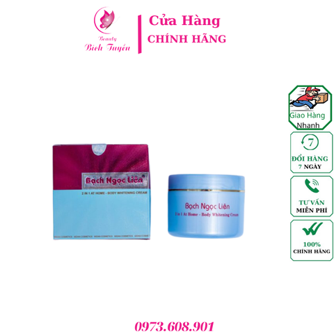 Kem dưỡng trắng da toàn thân 2 In 1 tại nhà Bạch Ngọc Liên – Body Whitening 2 in 1 At Home (90g)