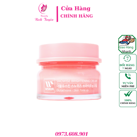 Kem dưỡng Tone-up – mờ nám Wskin Snowise Brightening Cream