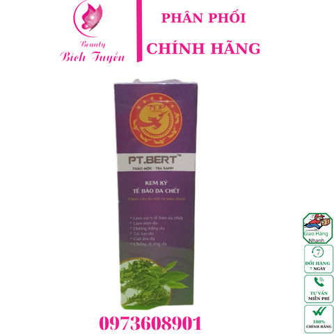 Tẩy da chết PT BERT thảo mộc trà xanh 250gr