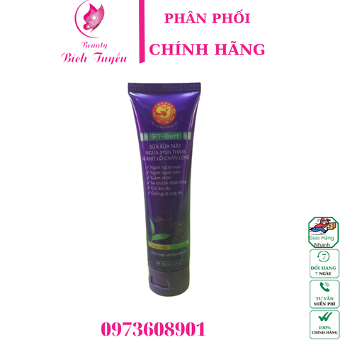 SỮA RỬA MẶT PT.BERT MỤN - THÂM - SE KHÍT LỖ CHÂN LÔNG 100ml