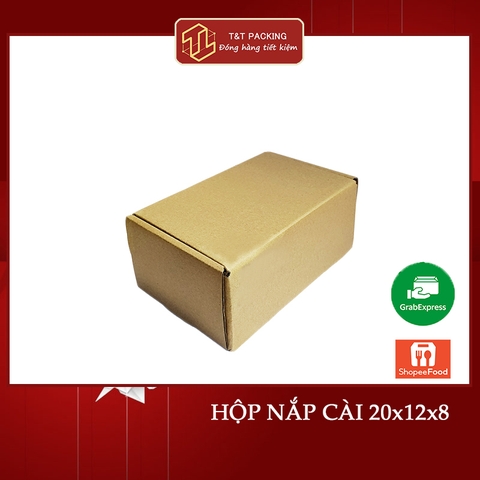 20x12x8 50 cái Hộp Carton Nắp Cài