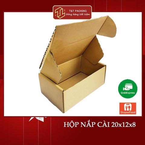 20x12x8 50 cái Hộp Carton Nắp Cài