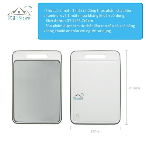 Thớt rã đông 2 mặt nhôm và nhựa Lock&Lock CSC411