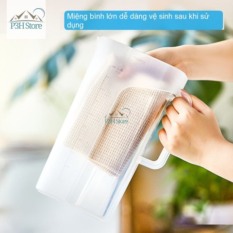 Bình đựng nước LocknLock One Handed Jug dung tích 2.1L HAP818 có tay cầm chắc chắn dung tích lớn