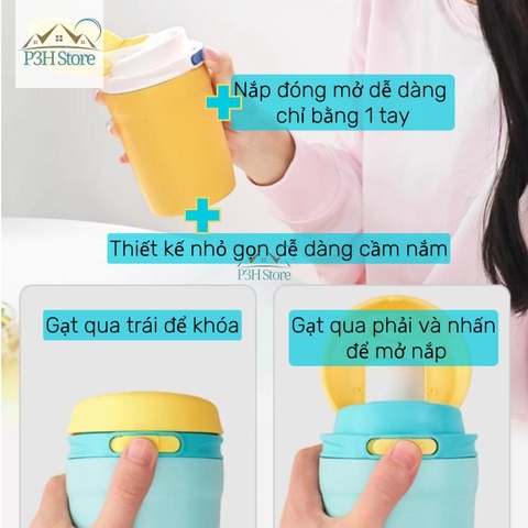 Bình giữ nhiệt LocknLock Dual One Touch Tumbler 320ML LHC3276 , 430ML LHC3282 P3H Store