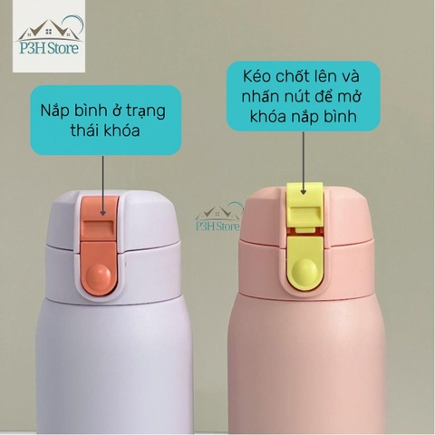 Bình giữ nhiệt LocknLock Schoolfit Cotton Candy Tumbler LHC3233N P3H Store