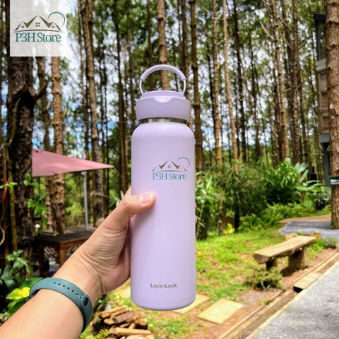 Bình giữ nhiệt LocknLock Sling Ring có quai xách dung tích 650ml LHC4321 và 800ml LHC4322 P3HStore