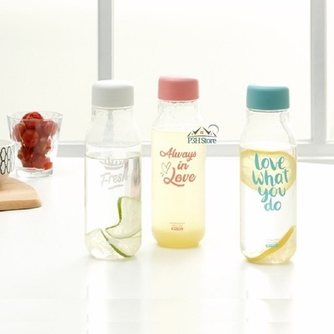 Bình nước nhựa Lock&Lock Milky dung tích 500ml BPA Free HAP654