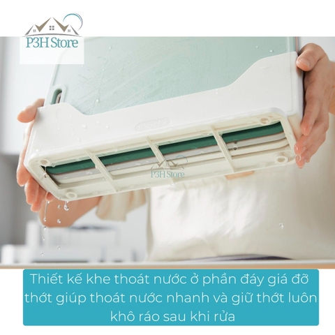 Bộ 4 Thớt nhựa kháng khuẩn đa năng có giá đỡ Inochi Yoko chống trượt, dày dặn P3H