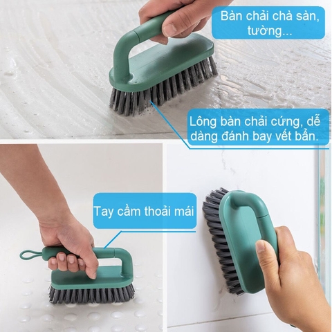 Dụng cụ vệ sinh đa năng LocknLock bàn chải chà sàn , cọ chà rửa nhà tắm toilet , cây gạt nước - màu xanh lá ETM916GRN ETM917GRN ETM918GRN ETM919GRN
