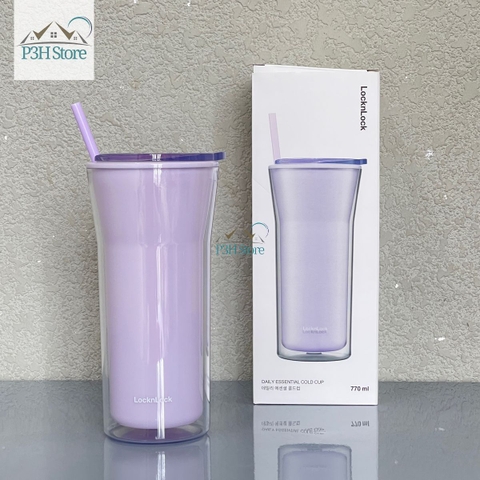 Ly Nhựa 2 Lớp LocknLock Daily Essential dung tích 770ml HAP526