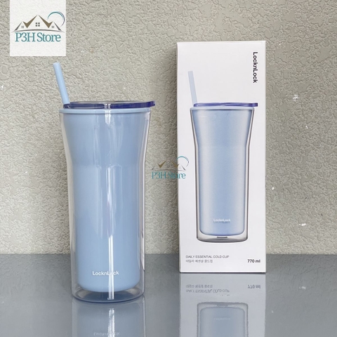 Ly Nhựa 2 Lớp LocknLock Daily Essential dung tích 770ml HAP526