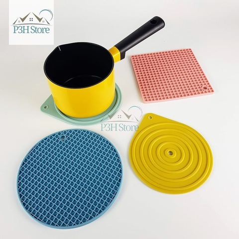 Miếng lót nồi nhấc nồi Lock&Lock bằng silicone chịu được nhiệt độ cao 200 độ C màu Pastel CKT217