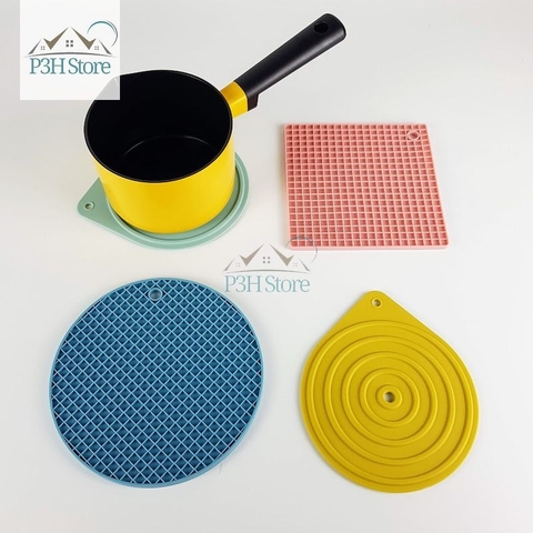 Miếng lót nồi nhấc nồi Lock&Lock bằng silicone chịu được nhiệt độ cao 200 độ C màu Pastel CKT218