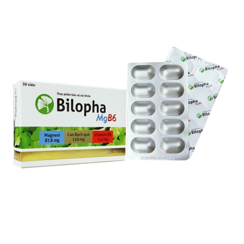 BILOPHA MgB6 (H/3 vỉ x 10 viên) - Bổ Não