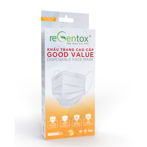 Khẩu Trang Regentox Chuẩn Nhật GOOD VALUE (Hộp/30 cái)