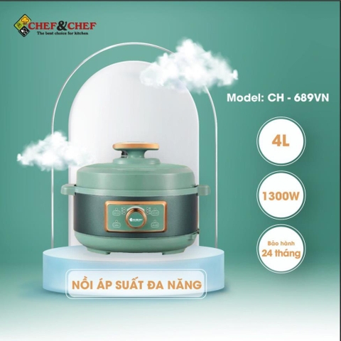 Nồi áp suất đa năng Chef&Chef 689VN