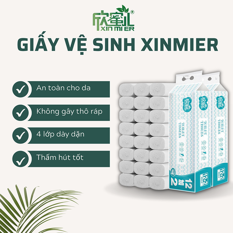 Giấy vệ sinh cầu vồng Xinmier