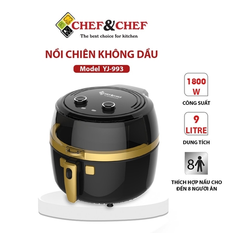 Nồi chiên không dầu Chef&Chef  9L (YJ- 933)