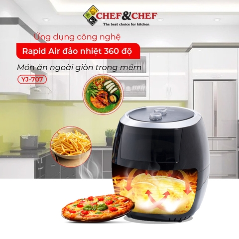 Nồi chiên không dầu Chef&Chef 7,7L (YJ-707)