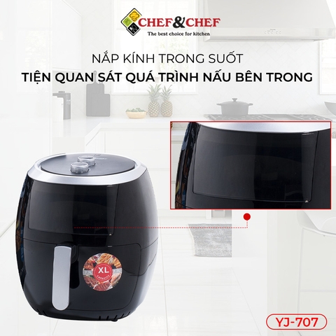 Nồi chiên không dầu Chef&Chef 7,7L (YJ-707)