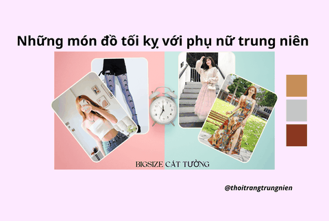 Những món đồ tối kỵ với phụ nữ trung niên