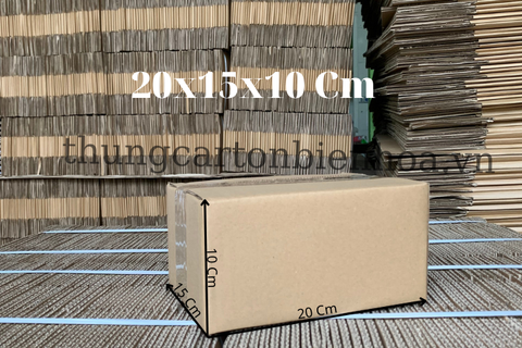 100 Hộp Carton 20x15x10CM