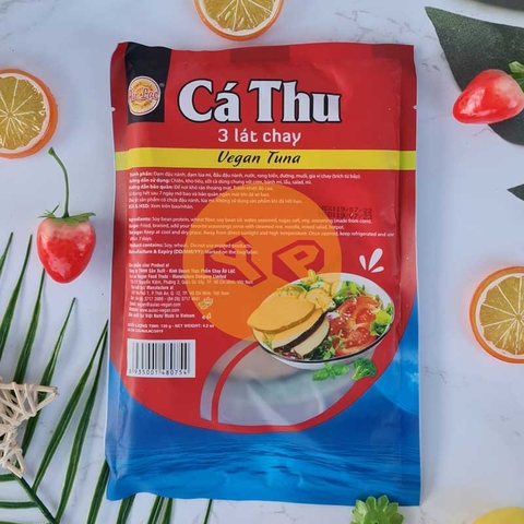 Cá thu 3 lát chay tiệt trùng Âu Lạc gói 120g