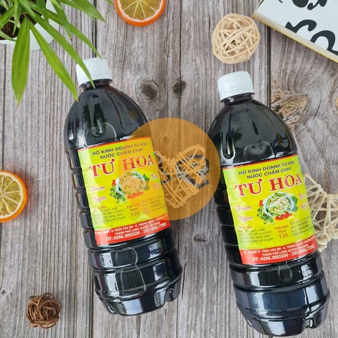 Nước mắm chay Tư Hoa chai pet 1 Lít